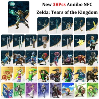 การ์ดเชื่อมต่อ the Legend of Zelda Tears of the Kingdom Switch Amiibo NFC 38 ชิ้น