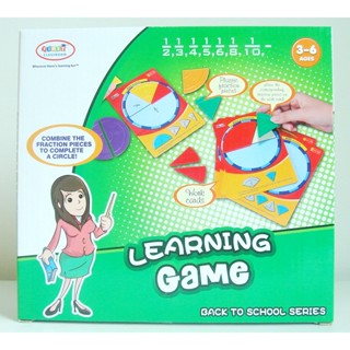 จิ๊กซอว์พลาสติกคณิตศาสตร์เศษส่วนLearning Game Fraction game