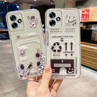 ใหม่ เคสโทรศัพท์มือถือ ซิลิโคนนิ่ม TPU ลายการ์ตูนนักบินอวกาศน่ารัก พร้อมช่องใส่บัตร สําหรับ TECNO SPARK 10 Pro 10 4G 10 5G 10C 2023 Spark10Pro Tecno10