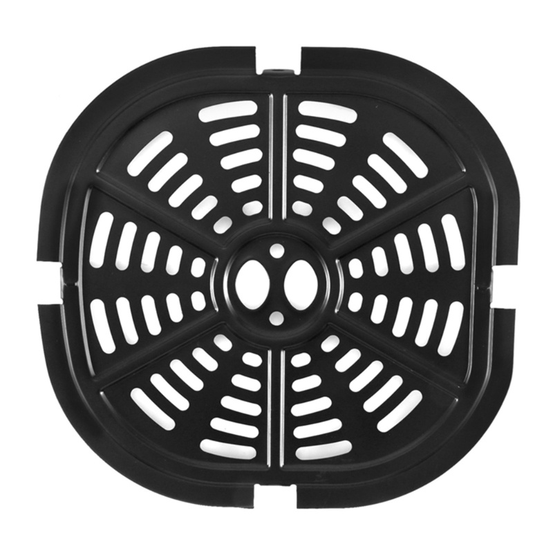 BST Steaming Crisper Plate Nonstick Fry Grill Pan Rack Safe Air Fryer Grill Pan ถาด