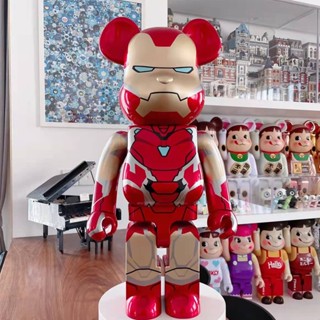 [พร้อมส่ง] Bearbrick ฟิกเกอร์ตุ๊กตาหมีไอรอนแมน สไปเดอร์แมน 400% 28 ซม. สําหรับตกแต่งห้องนั่งเล่น