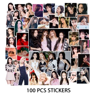 100 ชิ้น / เซต Black-Pink สติกเกอร์รูปมือ หนังสือ กระเป๋าเดินทาง สติกเกอร์ สีดํา สีชมพู โค้ชเชลล่า เทศกาลภาพ พาสเตอร์ ลดราคา JY