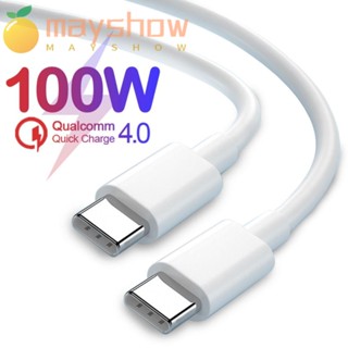 Mayshow สายเคเบิล USB C เป็น Type-C 20V 5A PD 100W สําหรับสมาร์ทโฟน Xiaomi Samsung Huawei