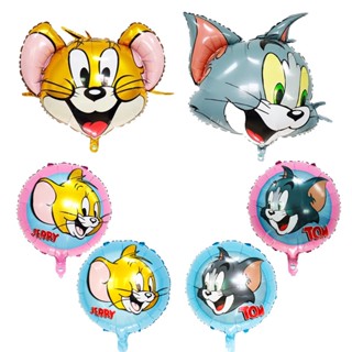 สินค้าใหม่ ลูกโป่งฟิล์มอลูมิเนียม ลายการ์ตูน Tom and Jerry 1 ชิ้น สําหรับเด็ก