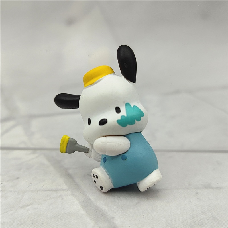 LF1 5pcs Sanrio จิตรกร Series Action Figure Melody Kitty Purin Pachacco XO ตุ๊กตาของเล่นสําหรับของขวัญเด็กตุ๊กตา FL1 - รูปที่ 5