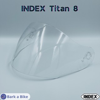 ถุงมือขับรถ กระจกหน้าหมวกกันน็อค Index Titan 8, BT, i-Shield มีสีใสและชา ของแท้!!