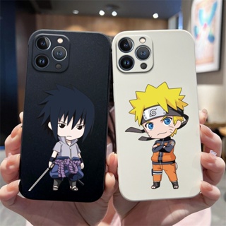 เคสโทรศัพท์มือถือแบบนิ่ม ขอบตรง ลายการ์ตูนนารูโตะ ซาสึเกะน่ารัก สําหรับ OPPO A15 A15S A16 A16K A17 A1K A31 A8 A32 A53 A36 A76 A5 A3S A12E A52 A92 A72 A54 A55