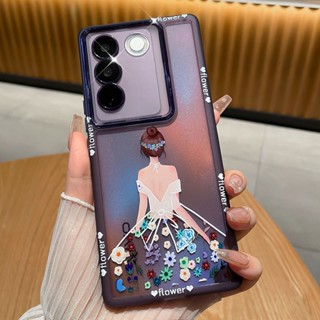 เคส Vivo V27 5G เคส Vivo V27E เคส Vivo V23 5G เคส Vivo V27 Pro V25 Pro เคสใส กันกระแทก พร้อมตัวป้องกันเลนส์กล้อง เคสโทรศัพท์ เนื้อด้าน ถุงลมนิรภัย เคสกันกระแทก