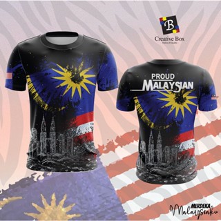 พร้อมส่ง เสื้อยืด ลายทีม Jersey Malaysia Jersey Sukan Merdeka