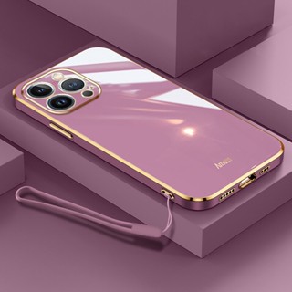 Andyh ใหม่ เคสโทรศัพท์มือถือ ซิลิโคน ขอบตรง หรูหรา พร้อมสายคล้อง สําหรับ OPPO Realme GTneo 5 GTneo 5s V20 V30 V3 C30 C30S C33 C33 2023