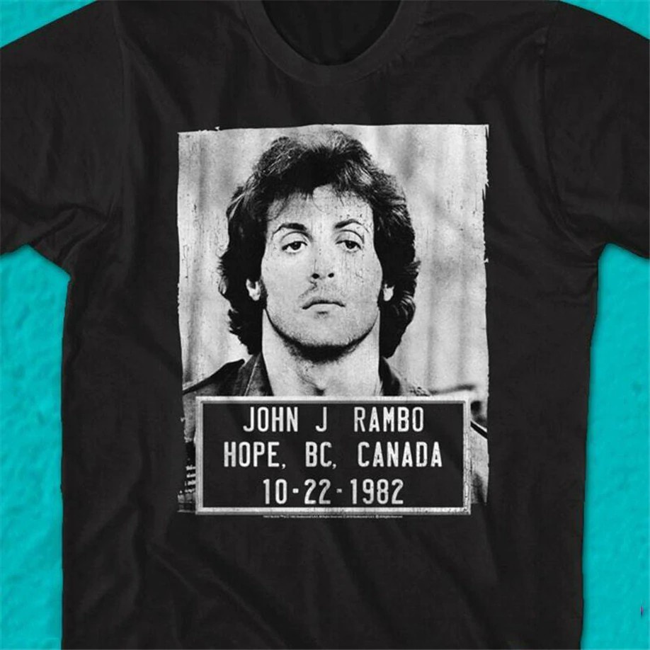 Newjohn J Rambo Hope Bc Canada 1982 เสื้อยืดลําลอง สําหรับผู้ชาย แขนสั้น คอกลม พิมพ์ลาย Christmas Gift 510615