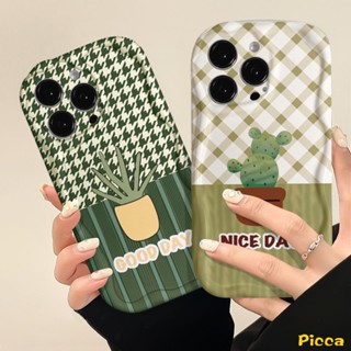 เคสโทรศัพท์มือถือ Tpu ขอบโค้ง ลายกระบองเพชร 3D สําหรับ Samsung A12 A13 A14 A04 A03s A24 A21s A04s A23 A50 A50s A51 A30s A32 A20 A20s A11 A03 A31 A10s A52 A52s A02s A30