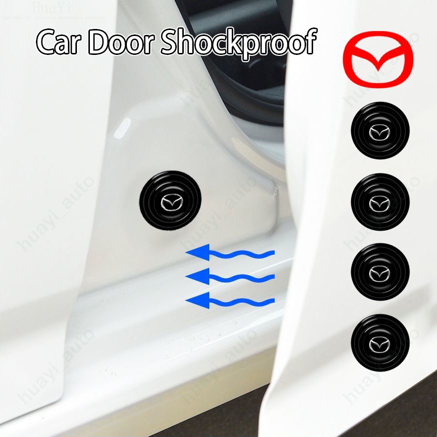 Mazda รถประตู Protector โช้คอัพยางฉนวนกันเสียง Pad Cx 5 3 2 Cx 8 Cx 3 Cx 30 6 Bt 50 Mx 5 5 Rx8 รถอุปกรณ์เสริม