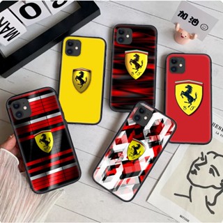 เคสโทรศัพท์มือถือ TPU แบบนิ่ม ลาย 63WS โลโก้ Ferrari สําหรับ iPhone 6 6S 7 8 Plus XR XS Max