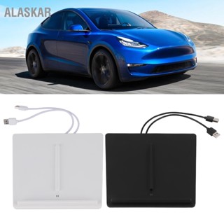 ALASKAR แท่นชาร์จไร้สาย 10W Car Phone Charger ตำแหน่งคู่เหมาะสำหรับ Tesla รุ่น 3 /Model Y