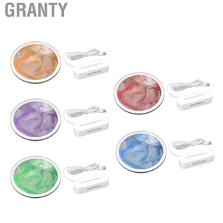 Granty Moving Sand Lamp  USB Plug in Decorative Relaxing High Transparency Layered Quicksand Light Exquisite  for Bedroom