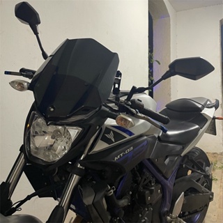 แผ่นเบี่ยงลม PC ดัดแปลง สําหรับ Yamaha MT03 MT-03 16-19