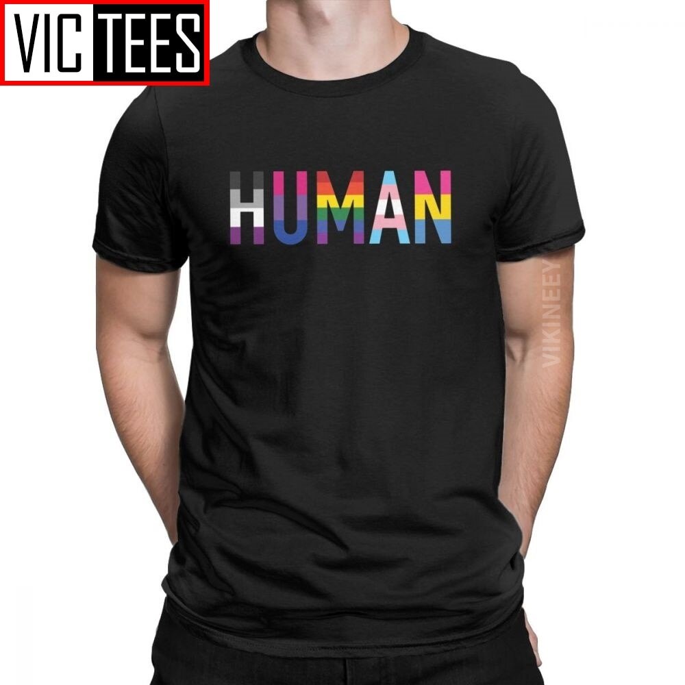เสื้อยืด ผ้าฝ้ายแท้ พิมพ์ลาย LGBT Novelty Gay Pride Pansexual Asexual Bisexual สไตล์คลาสสิก สําหรับผ