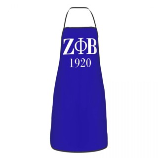 ผ้ากันเปื้อน Zeta Phi Beta สไตล์แอฟริกันอเมริกัน อเมริกัน เหมาะกับทุกเพศ ทุกวัย สําหรับเชฟ ทําอาหาร เบเกอรี่