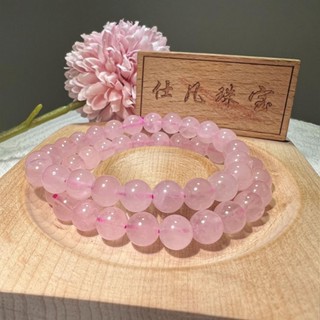 สร้อยข้อมือหินโรสควอตซ์(Rose Quartz)ขนาด10 mm