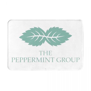 Peppermint พร้อมส่ง พรมเช็ดเท้า ผ้าสักหลาด กันลื่น ดูดซับน้ํา แห้งเร็ว 16x24 นิ้ว สําหรับห้องน้ํา