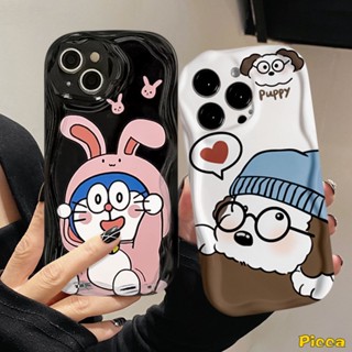 เคสโทรศัพท์มือถือ ขอบโค้ง ลายโดราเอมอน กระต่าย 3D สําหรับ Vivo Y36 Y16 Y11 Y51 Y12 Y22s Y02 Y35 Y31 Y33s Y30 Y22 Y17 Y20 Y50 Y12i Y20s Y20i Y21A Y15 Y12s Y91 Y15A Y91C Y15s Y21 Y21s