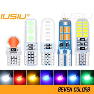 Iusiu หลอดไฟเลี้ยวซิลิโคน T10 Led W5W WY5W 194 กันน้ํา สําหรับติดตกแต่งภายในรถยนต์ รถจักรยานยนต์