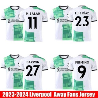 เสื้อกีฬาแขนสั้น ลายทีมชาติฟุตบอล Diaz Darwin Firmino Salah พลัสไซซ์ 23/24