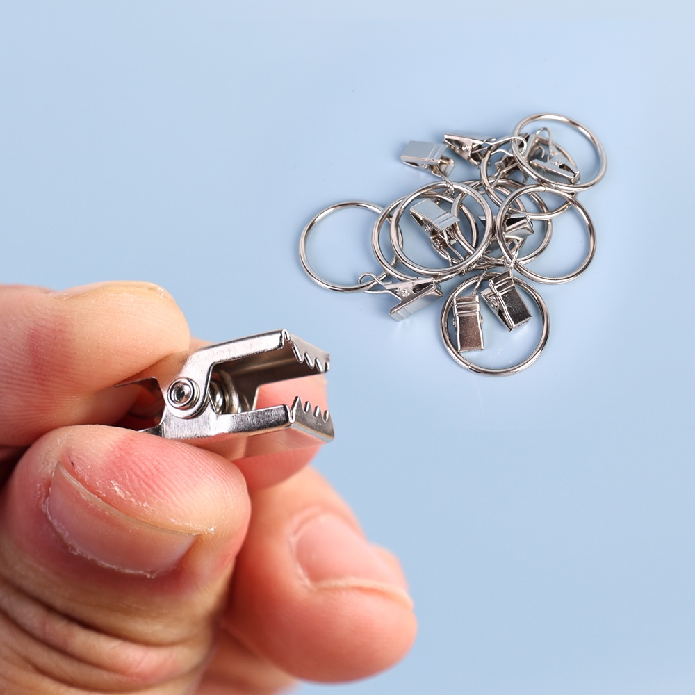 10 ชิ้น เหล็ก ผ้าม่าน คลิป พร้อมตะขอ / หลากสี ตกแต่งหน้าต่าง ผ้าม่าน ที่แขวนแหวน / ราวผ้าม่าน โลหะ แขวน คลิปตะขอ / อุปกรณ์หน้าต่างบ้าน สไตล์โมเดิร์น สําหรับห้องนอน ห้องโถง - รูปที่ 5