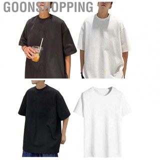 Goonshopping Men Summer T Shirt  Cotton Skin Friendly Fashionable Men Short Sleeves T Shirt  for Daily Wear