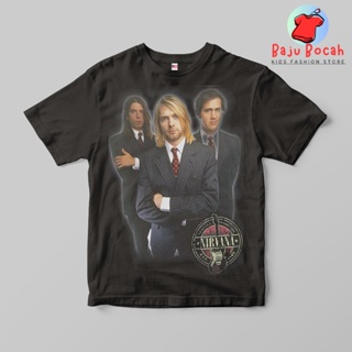 เสื้อยืด NIRVANA พรีเมี่ยม สําหรับเด็กผู้ชาย และผู้หญิง อายุ 1-9 ปี