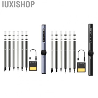 Iuxishop Soldering Iron Kit  Mini Digital Display Soldering Iron Set DC9‑24V Fast Heating  for Maintenance