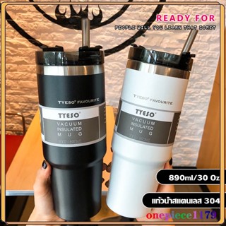 แก้วเก็บความเย็น tyeso สแตนเลสแท้304 ขนาด 30oz/890ml ออนซ์ เก็บเย็น-ร้อนได้นาน tylso แก้วสแตนเลส กระบอกน้ำสุดฮิต(526)