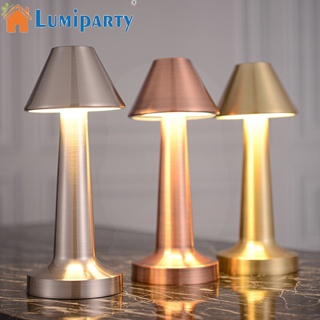 Lumiparty โคมไฟตั้งโต๊ะ Led แบตเตอรี่ 1800mah ชาร์จ Usb สําหรับร้านอาหาร โรงแรม กาแฟ