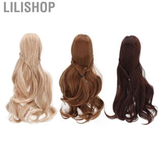 Lilishop BJD Doll Hair Wig  Mesh Cloth Doll Hair Wig  for 21 To 24cm Head Circumference