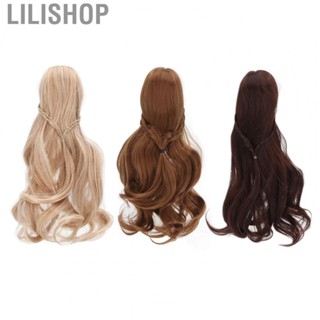 Lilishop BJD Doll Hair Wig  Mesh Cloth Doll Hair Wig  for 21 To 24cm Head Circumference