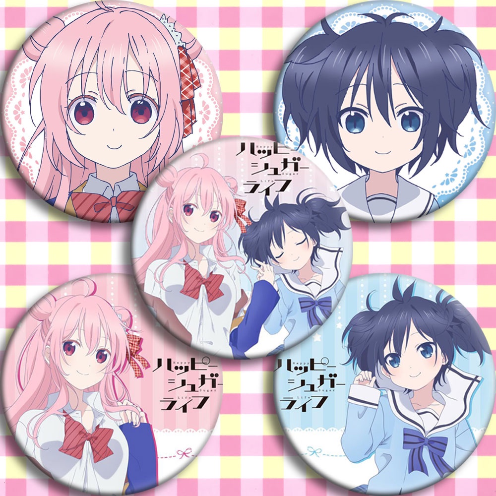 โปสเตอร์ จี้รูปการ์ตูน Happy Sugar Life สองมิติ สําหรับตกแต่งบ้าน