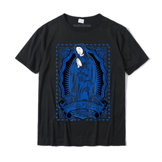 [พร้อมส่ง] เสื้อยืด พิมพ์ลายรอยสัก Guadalupe สไตล์เม็กซิโก สําหรับผู้ชาย &amp;amp; เสื้อยืด ผ้าฝ้าย พิมพ์ลายกราฟฟิค สําหรับผ