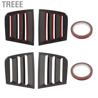 Treee Side Window Louvers Side Window Air Scoop Impact Resistant Carbon Fiber Style  Deform for Car