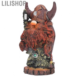 Lilishop Viking Warrior Gnome Doll  Resin Faceless Viking Warrior Gnome Doll Lifelike Details  for Desktop