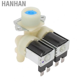 Hanhan Water Inlet Valve  ABS Dual Heads Simple To Install Washing Machine Water Valve  for Accessories