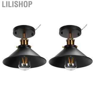 Lilishop E27 Ceiling Light Industrial Wrought Iron Ceiling Lamp For Corridor 85‑240V Home