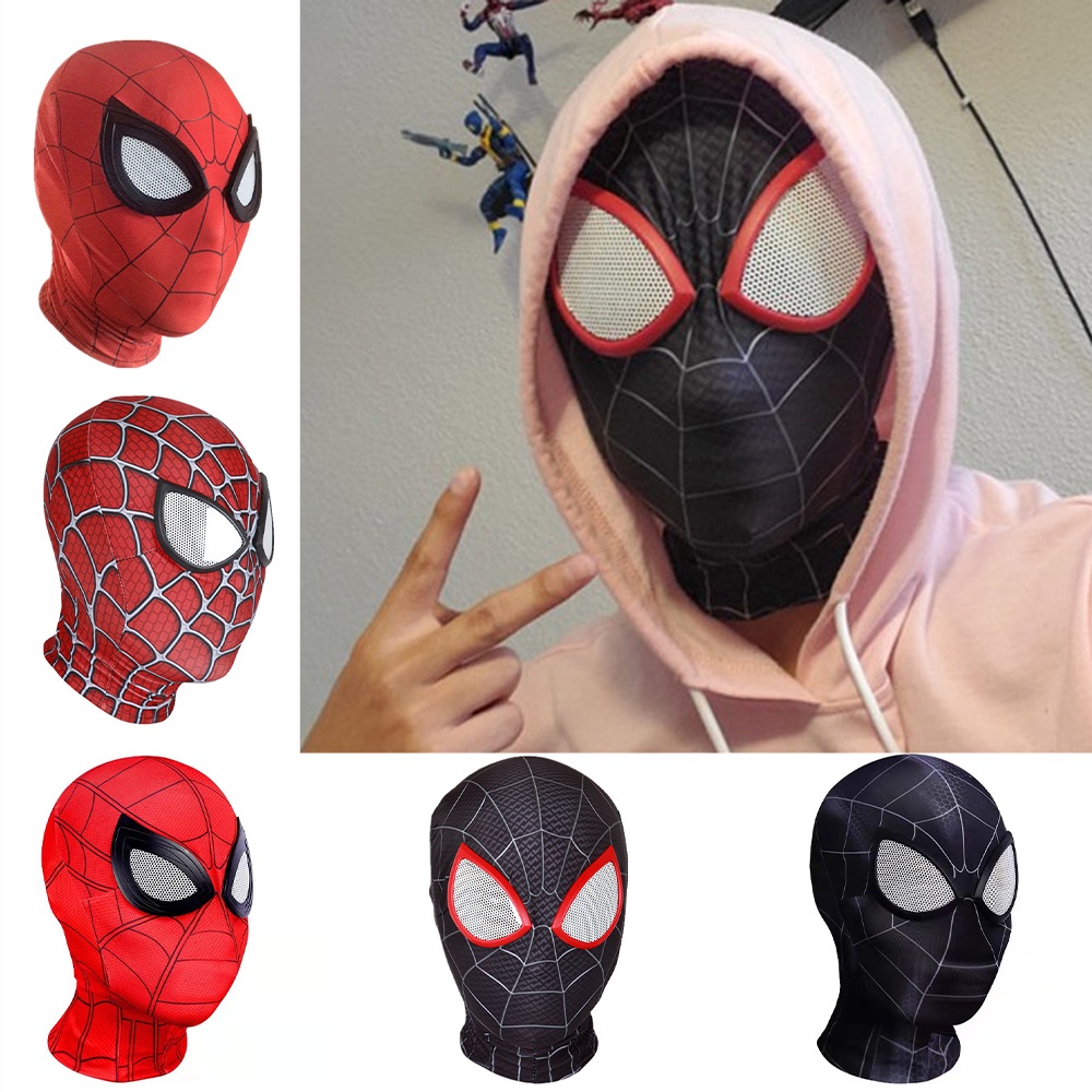 มีสินค้า หน้ากากสไปเดอร์แมน หน้ากากไอ้แมงมุม Spiderman Mask Super Hero Cosplay ใส่ได้ทั้งเด็กและผู้ใหญ่ halloween