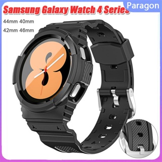 เคสซิลิโคน TPU พร้อมสายคล้อง สําหรับ Samsung Galaxy Watch 4 40 มม. 44 มม. Galaxy Watch 4 classic 42 มม. 46 มม.