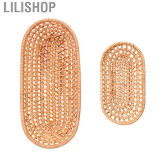 Lilishop 2X Bread  Rattan Storage Baskets For Bread Finger  Fruit SH