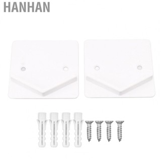 Hanhan Curtain Rod Bracket  White Curtain Rod Tension Retainer Universal  Slip Adhesive Sticking  for Closet