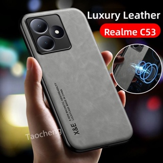 เคสโทรศัพท์มือถือหนัง กันกระแทก ป้องกัน ปิดด้านหลัง หรูหรา สําหรับ Realme C53 Narzo N53 C53 Narzon53 4G 2023