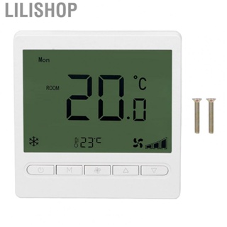 Lilishop Intelligent Thermostat  220V Smart Fan Coil Thermostat LCD Screen Reliable  for Office