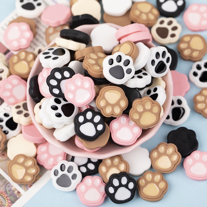 [3#] ใหม่ อุปกรณ์เสริมเรซิ่น ลายการ์ตูนกรงเล็บแมว ช็อคโกแลต 21 * 21 มม. diy กาวครีม เคสโทรศัพท์ กล่องเก็บอุปกรณ์ทําผม วัสดุ SZ