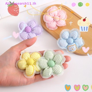 Alittlesearch11 กิ๊บติดผม ลายดอกไม้ แฮนด์เมด DIY สีแคนดี้ สําหรับตกแต่งเสื้อผ้า